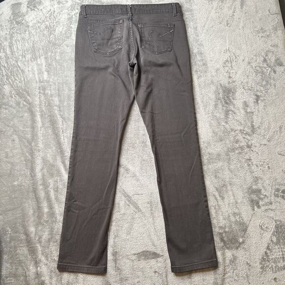 Southpole Jeans Women 9 Gray Straight Leg Embroidered Pocket Low Rise 90s - Picture 1 of 5